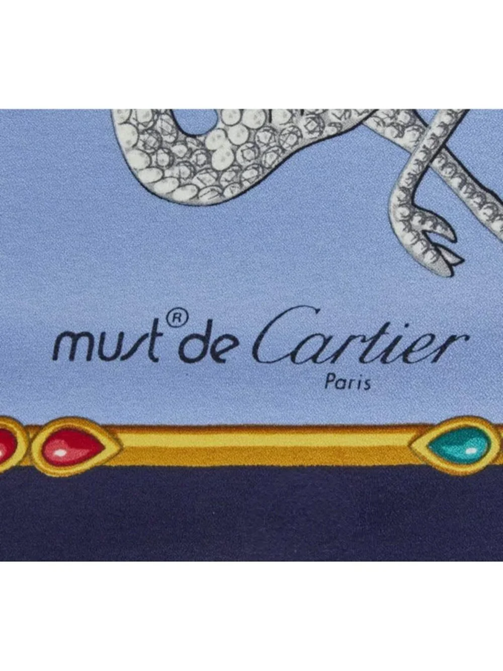 Cartier Animal Motif Fu Scarf